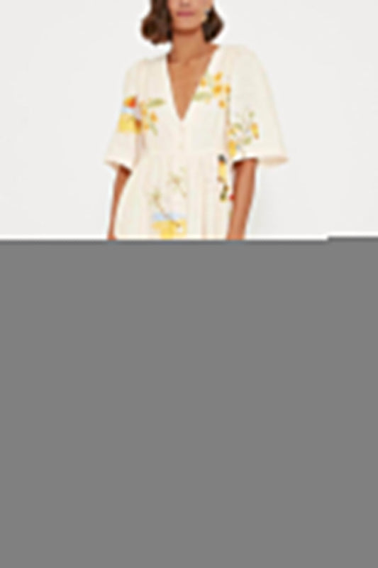 Printed Midi Dress