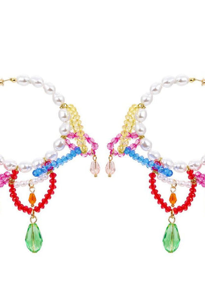 Rox Beaded Tassel Earrings