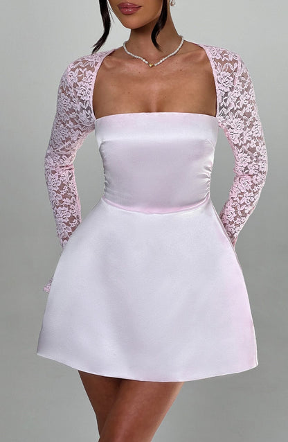 Hyacinth - Satin Mini Dress