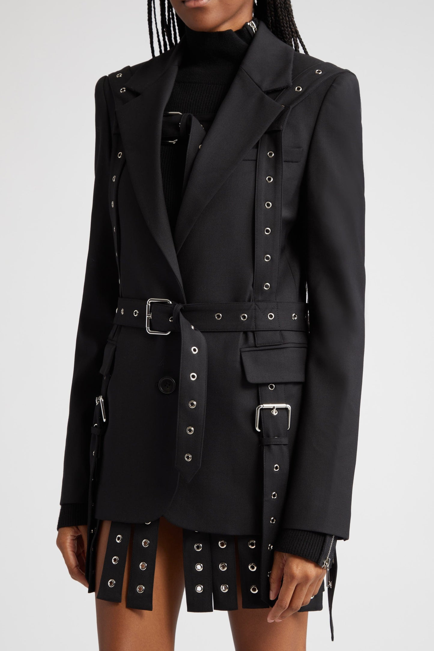 Kimora Belt Embellished Blazer