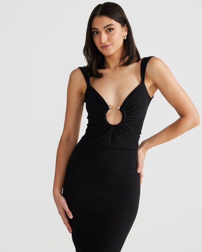 Sorella - Draped Backless Maxi Dress