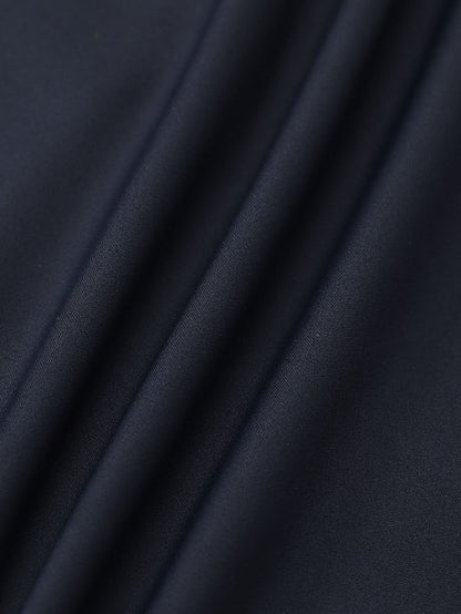 Navy Collar Short Sleeve Top
